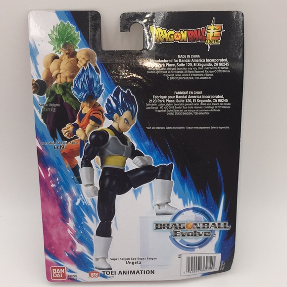 Dragonball Evolve Super Saiyan God Super Saiyan Vegeta Bandai 6” Action Figure - Picture 5 of 9